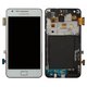 Дисплей для Samsung I9105 Galaxy S2 Plus, білий, з рамкою, Original (PRC)