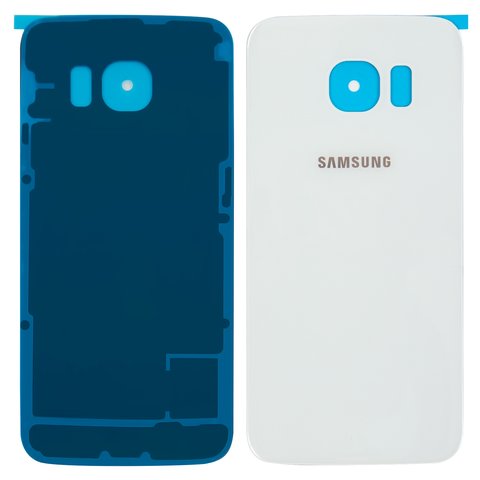 Задняя панель корпуса для Samsung G925F Galaxy S6 EDGE, белая, Сopy