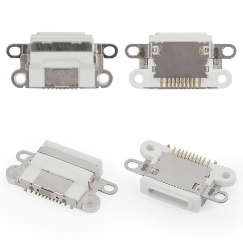 Конектор зарядки для iPhone 6S, білий, Lightning
