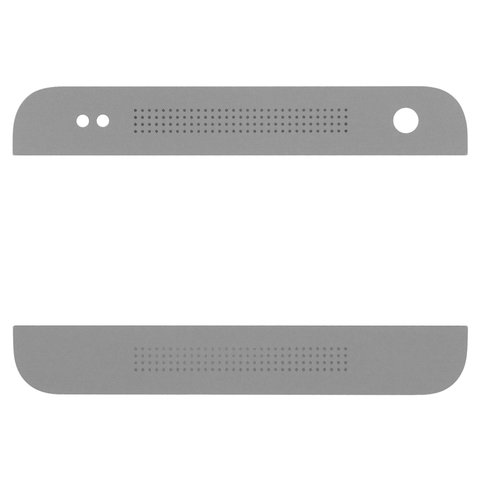 Верхня + нижня панель корпусу для HTC One mini 601n, срібляста