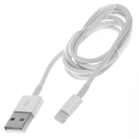 USB кабель, USB тип A, Lightning, 100 см, білий, Original PRC 