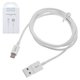 USB кабель Hoco X23, USB тип-A, micro-USB тип-B, 100 см, 2 A, білий, #6957531072850