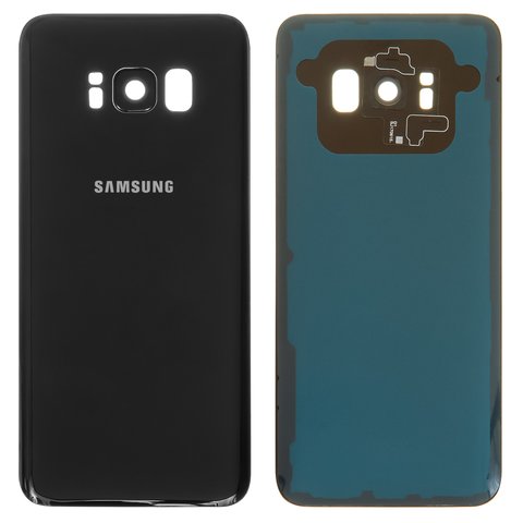 Задня панель корпуса для Samsung G950F Galaxy S8, G950FD Galaxy S8, чорна, повна, із склом камери, Original PRC , midnight black