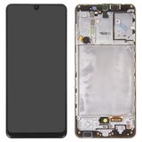Дисплей для Samsung A315 Galaxy A31, чорний, з рамкою, Original (PRC)