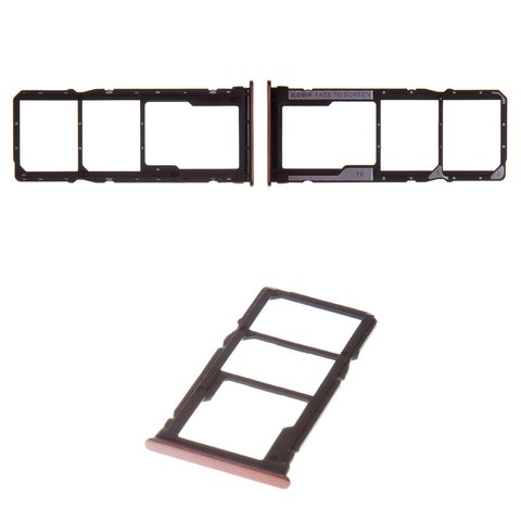 Держатель SIM карты для Xiaomi Redmi Note 10 Pro, бронзовый, M2101K6G, gradient bronze