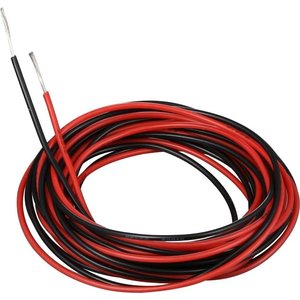Провід в силіконовій ізоляції 26AWG, 0,16 мм², 1 м, чорний, UL3135