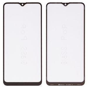 Стекло корпуса G+OCA PRO для Samsung A207 Galaxy A20s, с OCA пленкой, черное