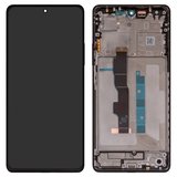 Дисплей для Xiaomi Redmi Note 13 5G, чорний, з рамкою, High Copy, (OLED)