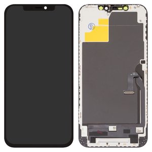 Дисплей для Apple iPhone 12 Pro Max, черный, с рамкой, Copy, TFT , ZY, LTPS HD+