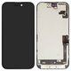 Дисплей для iPhone 16, черный, с рамкой, Оригинал (переклеено стекло)