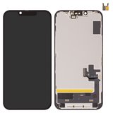Дисплей для iPhone 16e, чорний, з рамкою, High Copy, (OLED), DD-OLED soft