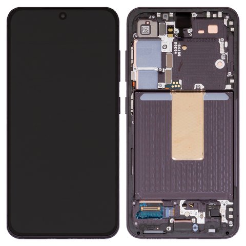 Дисплей для Samsung S911 Galaxy S23, черный, с рамкой, Original PRC 