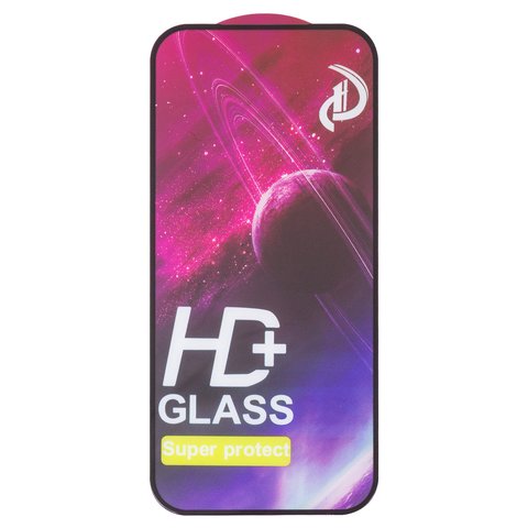 Защитное стекло для Apple iPhone 17 Pro, совместимо с чехлом, Full Glue, без упаковки , черный