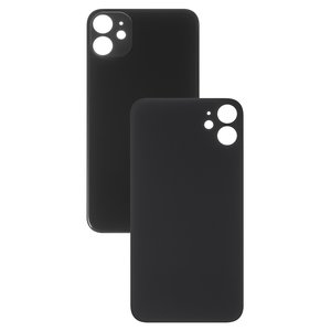 Panel trasero de carcasa puede usarse con iPhone 11, negra, no es necesario desmontar la cámara, AAA, big hole