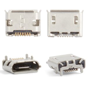 Charge Connector compatible with Samsung B3310, B7610, C3300, C5510, I5500 Galaxy 550, I9070 Galaxy S Advance, I9100 Galaxy S2, I9103 Galaxy R, M3710, M7500, M7600, S3550, S5150 La Fleur DIVA, S5510, S5560, S5600, S5600v, S5603, S7070, 7 pin, micro USB type B 