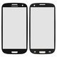 Housing Glass compatible with Samsung I9300 Galaxy S3, I9305 Galaxy S3, (black)