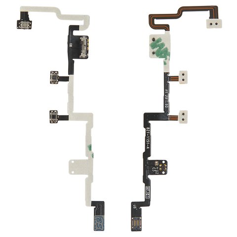 Flat Cable compatible with iPad 2, start button, side buttons, with components, 3G version  