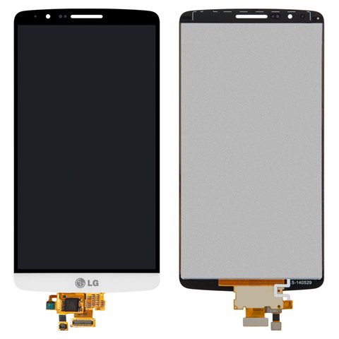 Pantalla LCD puede usarse con LG G3 D850 LTE, G3 D851, G3 D855, G3 D856 Dual, G3 LS990 for Sprint, G3 VS985, blanco, Original PRC 