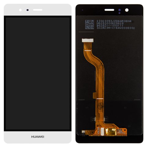 Pantalla LCD puede usarse con Huawei P9, blanco, sin marco, original vidrio reemplazado , EVA L09 Single SIM ; EVA L19, EVA L29 Dual SIM 