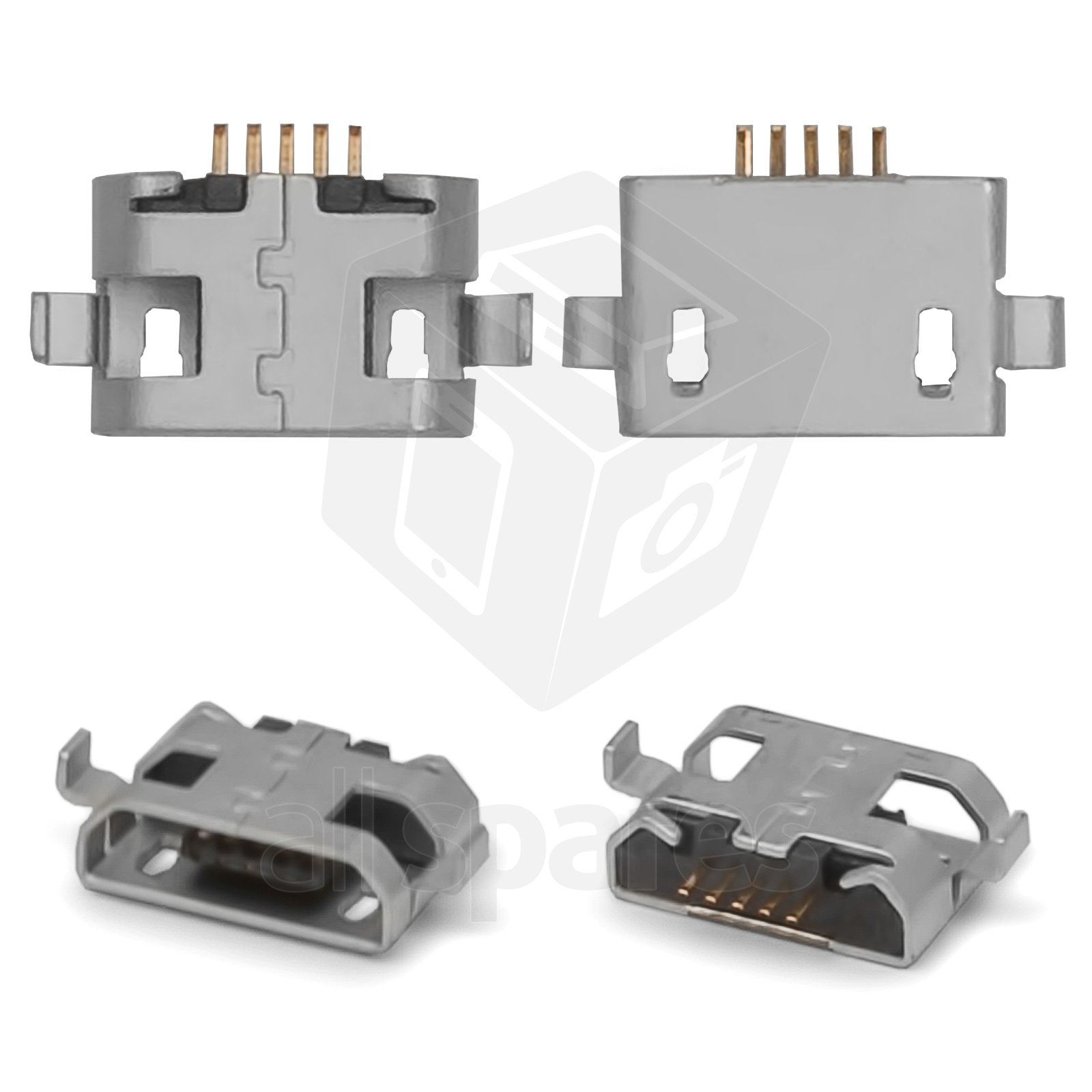Conector de carga puede usarse con celulares; tablet PC, 5 pin, micro Conector de carga puede usarse con celulares; tablet PC, 5 pin, micro