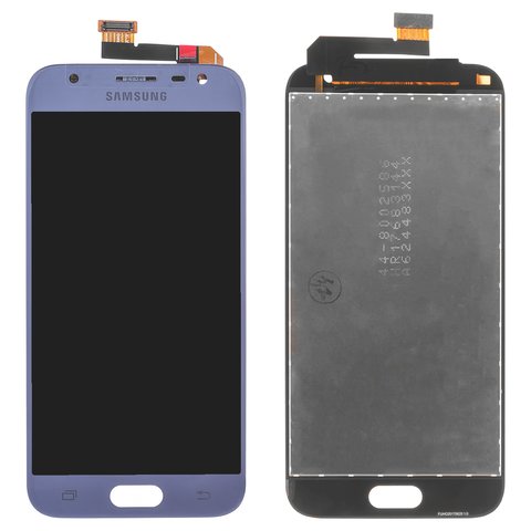 Pantalla LCD puede usarse con Samsung J330 Galaxy J3 2017 , azul claro, sin marco, Original PRC , original glass