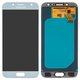 LCD compatible with Samsung J530 Galaxy J5 (2017), (silver, blue, without frame, Original, service pack) #GH97-20738B