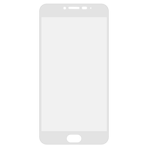 Tempered Glass Screen Protector All Spares compatible with Meizu M3 Note, 0,26 mm 9H, Full Screen, compatible with case, white, This glass covers the screen completely. 