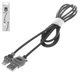 USB Cable Baseus Bear, (USB type-A, Lightning, 100 cm, 2 A, gray, black) #CALBE-0G