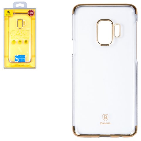 Case Baseus compatible with Samsung G960 Galaxy S9, golden, transparent, plastic  #WISAS9 DW0V
