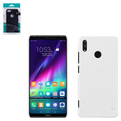Case Nillkin Super Frosted Shield compatible with Huawei Honor Note 10, white, with support, matt, plastic  #6902048162174