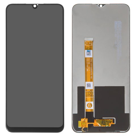 LCD compatible with Realme 5i, 6i, black, without frame, Original PRC , RMX2030, RMX2040, FPC HTF065H019 A0 