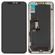 LCD compatible with iPhone XS Max, (black, with frame, AAA, (OLED), ZY OEM hard)