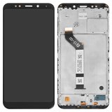 Pantalla LCD puede usarse con Xiaomi Redmi 5 Plus, negro, con marco, Copy, In-Cell
