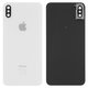 Panel trasero de carcasa puede usarse con iPhone XS Max, blanco, con vidrio de cámara, small hole