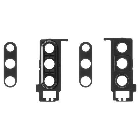Camera Lens compatible with Huawei P30, black, with frames 