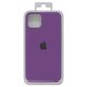 Case compatible with iPhone 13, (purple, Original Soft Case, silicone, grape (43) full side)