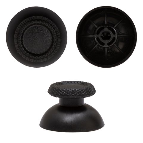 3D Analog Stick Mechanisms compatible with Sony PlayStation 4, PlayStation 4 Pro, PlayStation 4 Slim, 2 pcs, black 