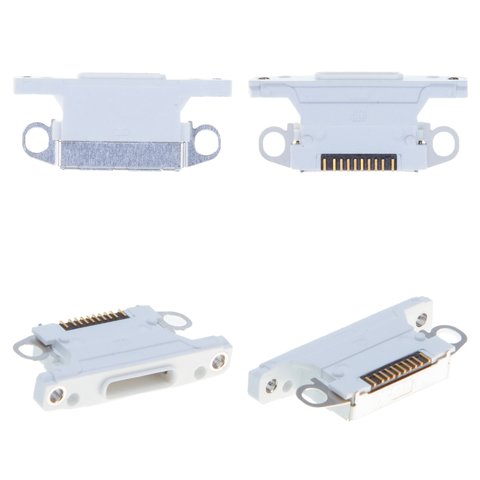 Charge Connector compatible with iPhone XR, white, Lightning 