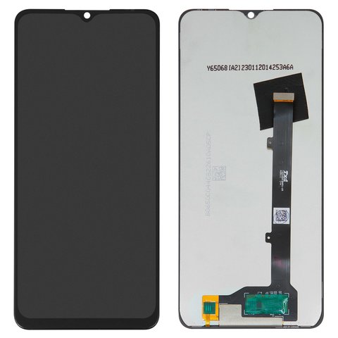 LCD compatible with ZTE Blade A52, Blade A72 5G, black, without frame, Original PRC  