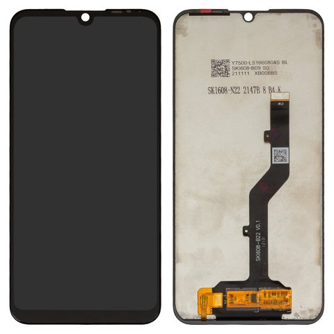 Pantalla LCD puede usarse con ZTE Blade A51 Lite, negro, sin marco, Original PRC , Self welded OEM