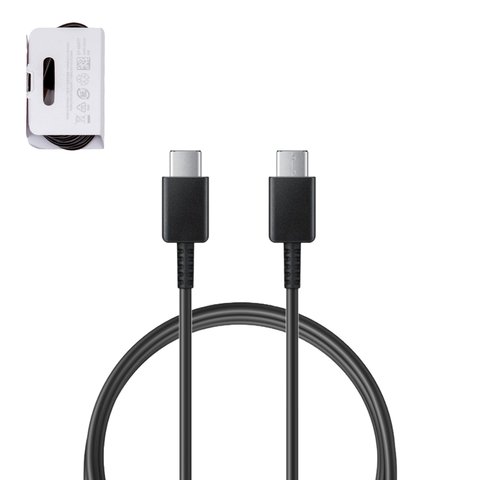 Cable USB, 2xUSB tipo C, 100 cm, 3 A, negro, service pack