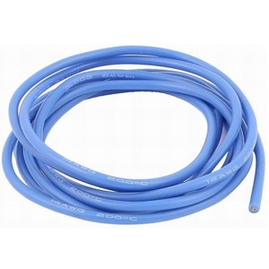 Wire In Silicone Insulation 14AWG, 2 мм², 1 m, dark blue, UL3135 
