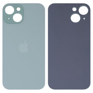 Housing Back Cover compatible with iPhone 15, green, no need to remove the camera glass, HC, big hole 