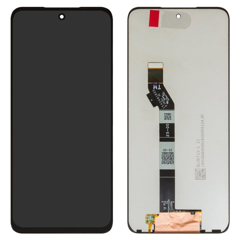 LCD compatible with Motorola Moto G35, black, without frame, Original PRC  