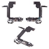 Cable flex puede usarse con iPhone 15 Pro Max, del conector de carga, gris, con micrófono, HC, natural titanium
