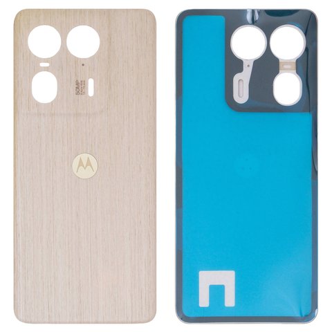 Housing Back Cover compatible with Motorola Edge 50 Ultra, beige, nordic wood 