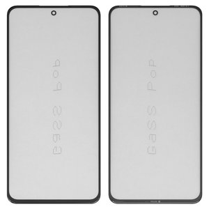Housing Glass G+OCA PRO compatible with Realme 13 Plus, with OCA film, black 