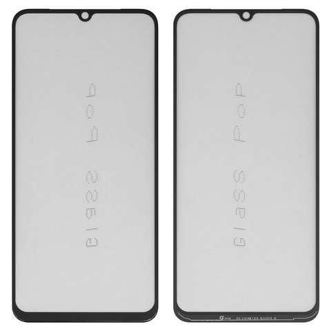 Housing Glass G+OCA PRO compatible with Vivo G1, S6, S7e, X50E, Y70, Y73S 5G, with OCA film, black 