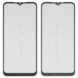 Housing Glass G+OCA PRO compatible with Tecno Spark Go 2022 , with OCA film, black 