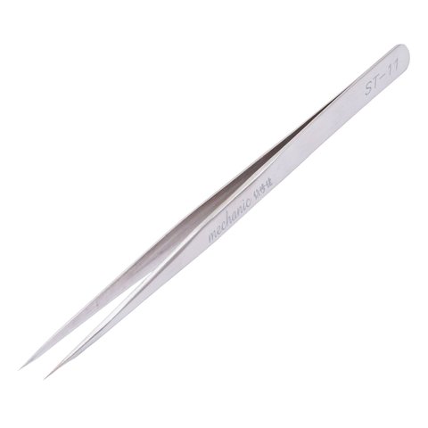 Mounting Tweezers Mechanic ST 11, straight, 140 mm, super precision 